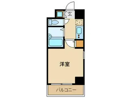 プレール・ドゥーク大森(1K/9階)の間取り写真