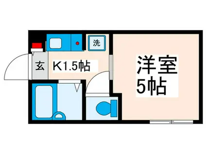 ドリームコート熊野前(1K/3階)の間取り写真