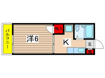 メゾンセドール(1K/1階)の間取り写真