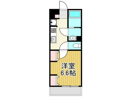 リブリ・足立区西竹の塚(1K/4階)の間取り写真