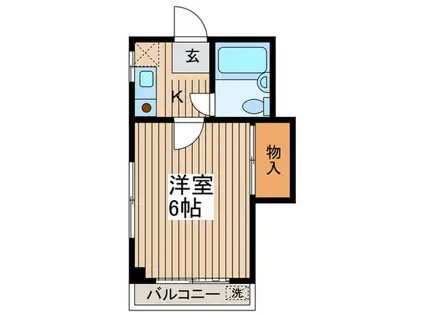 フェリス高井戸(1K/1階)の間取り写真