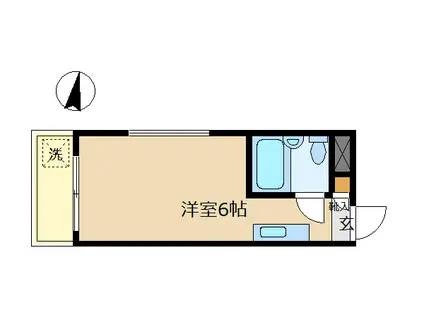 メゾン・ド・ジョワ(ワンルーム/2階)の間取り写真