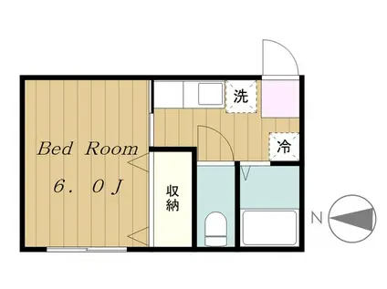 Y´ART(1K/2階)の間取り写真