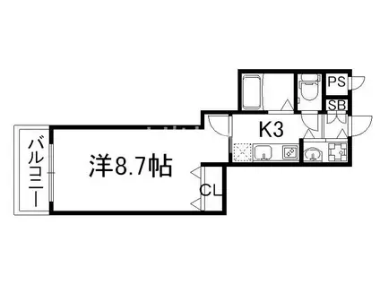 京都ステーションコート(1K/5階)の間取り写真