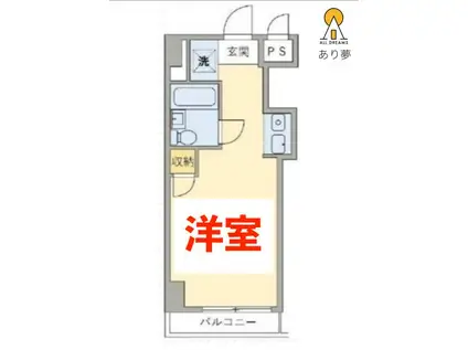 TOP・桜木町(ワンルーム/3階)の間取り写真