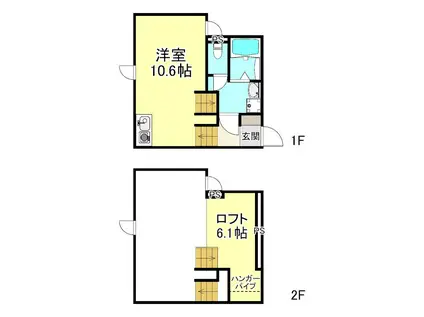 KALOT LIL(ワンルーム/2階)の間取り写真