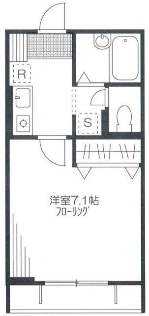 PALFINECUBE(1K/1階)の間取り写真
