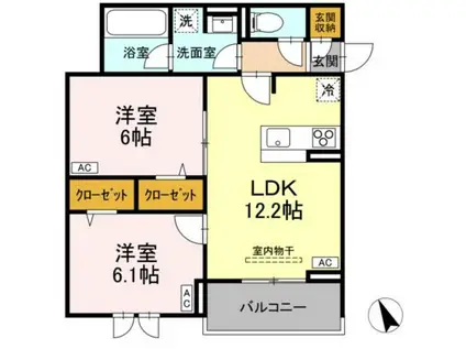 AUSPICIOUS HOUSE(2LDK/2階)の間取り写真
