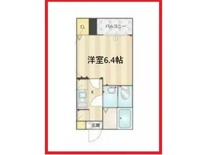 デイジー(1K/1階)の間取り写真