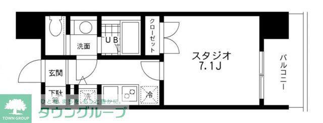 レジディア文京本郷(1K/4階)の間取り写真