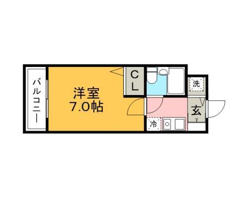 メゾンド・プレミス(1K/1階)の間取り写真