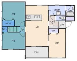 サザンスクエアII(3LDK/1階)の間取り写真