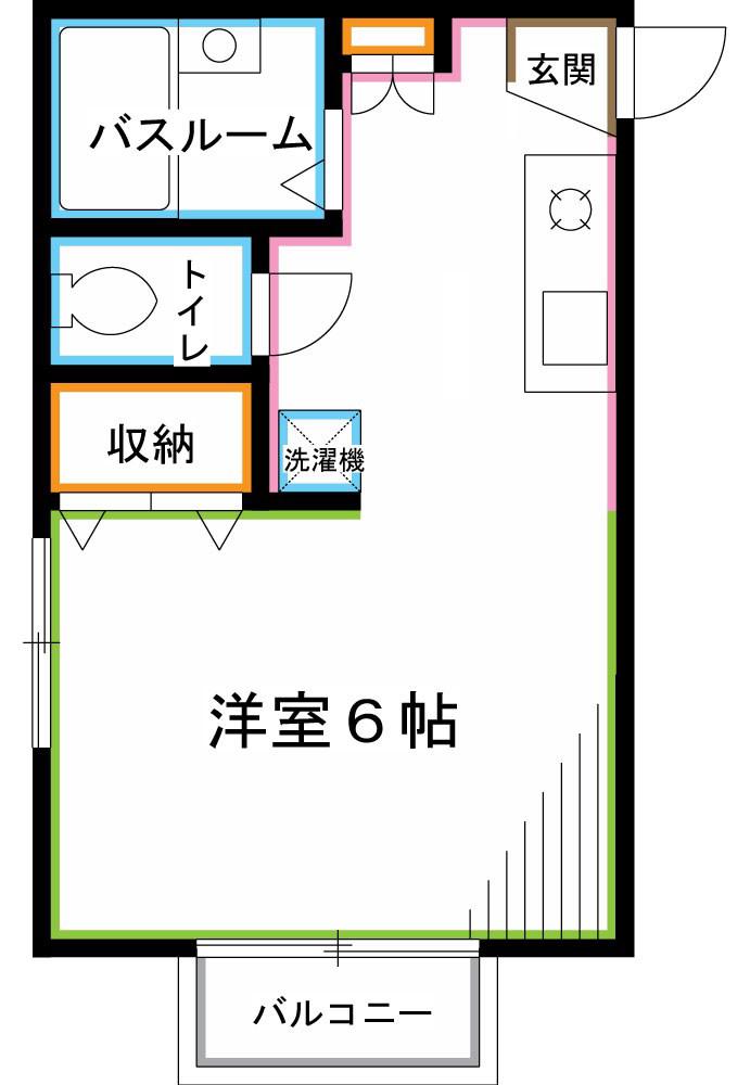 VIVAN(ワンルーム/1階)の間取り写真