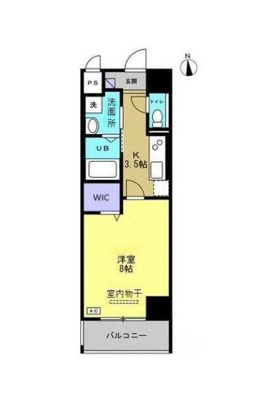 トレステーラ寿町(1K/2階)の間取り写真