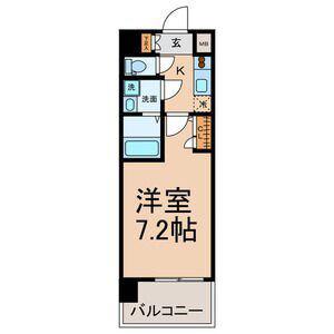 UURコート名古屋名駅(1K/13階)の間取り写真