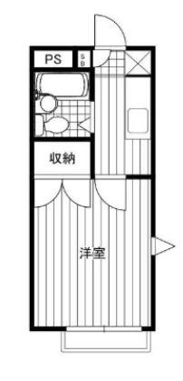 ハイツクリエイト(1K/2階)の間取り写真