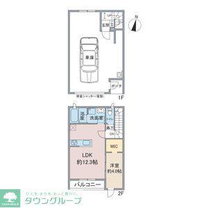BACK DATE FORT(1LDK/2階)の間取り写真