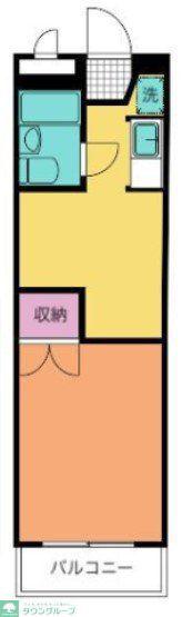 アズ天王台レジデンス(1K/1階)の間取り写真