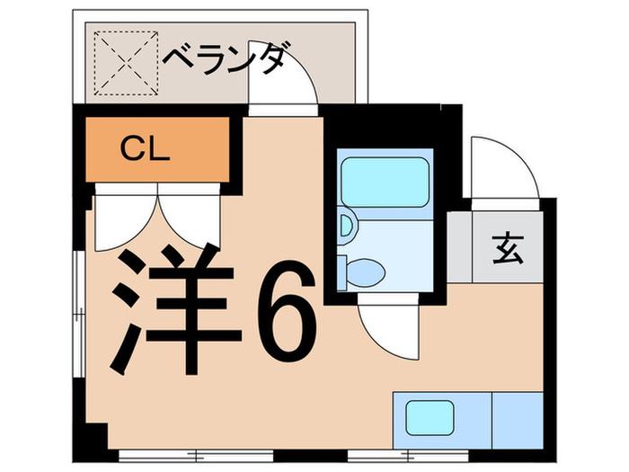 センリコーポ(ワンルーム/3階)の間取り写真