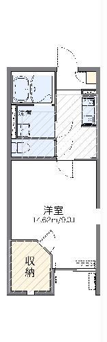 レオネクスト角小林II(1K/1階)の間取り写真