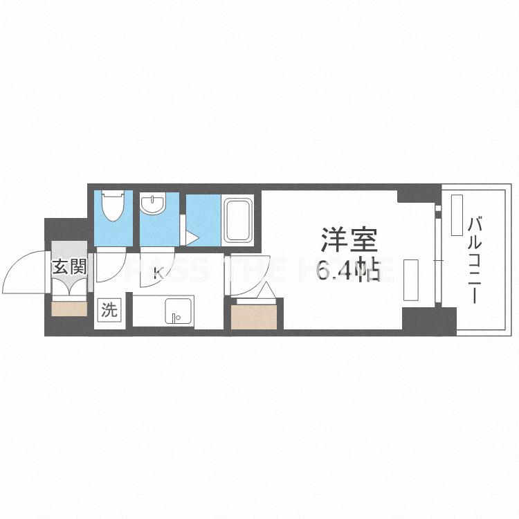 プレサンス新大阪ジェイズ(1K/8階)の間取り写真