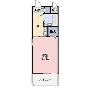ジョイフル本郷(1K/4階)の間取り写真