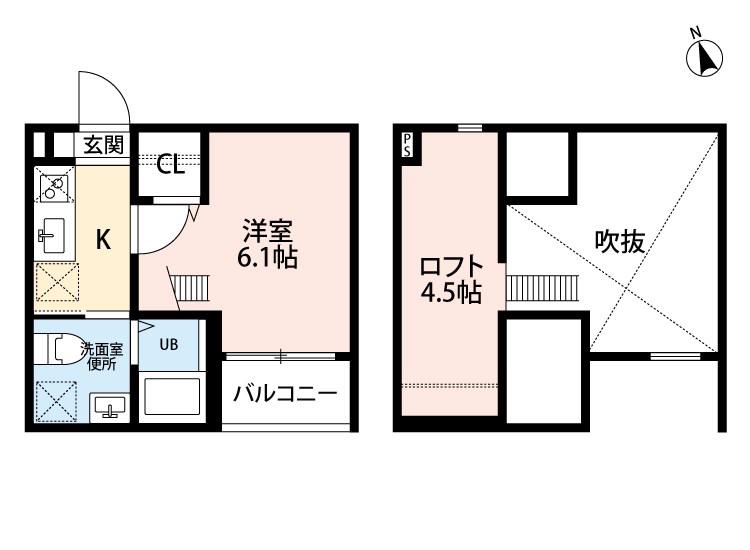 地下鉄鶴舞線 庄内緑地公園駅 徒歩7分 2階建 築9年(1K/2階)の間取り写真