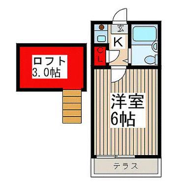 ライブコア西川口(1K/1階)の間取り写真