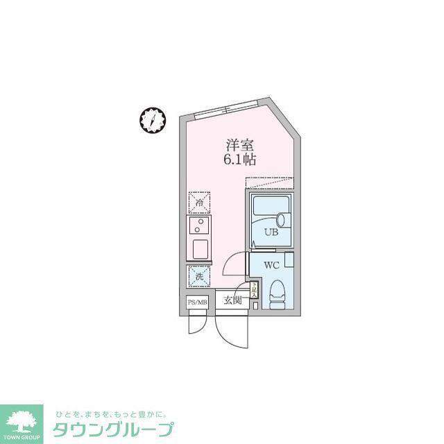 RAMII板橋本町(ワンルーム/4階)の間取り写真
