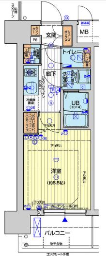 レオンコンフォート難波西II(1K/3階)の間取り写真