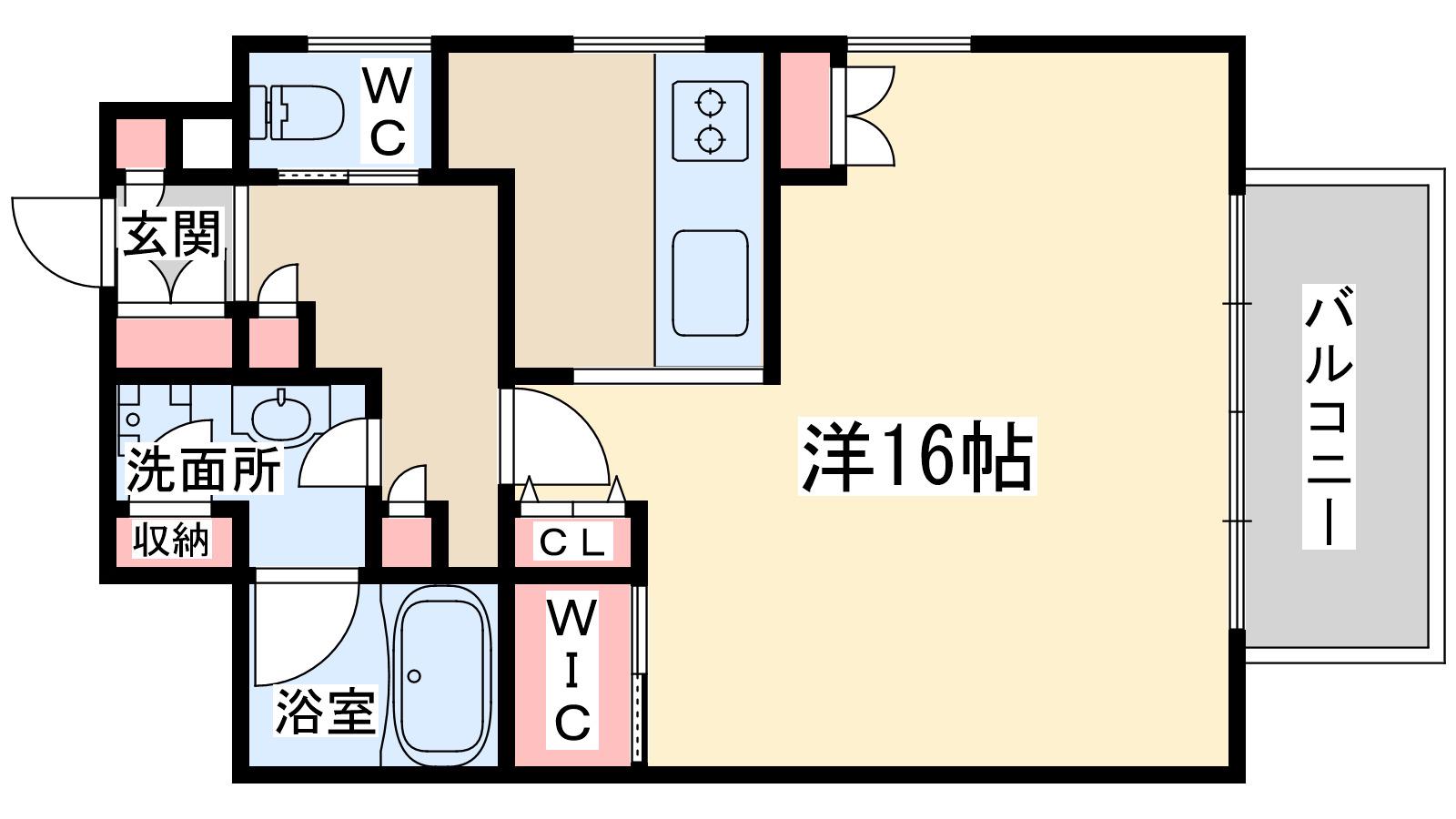 シェルディ東梅田(ワンルーム/8階)の間取り写真
