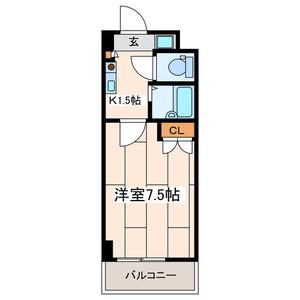 ABITARE海老名(1K/7階)の間取り写真