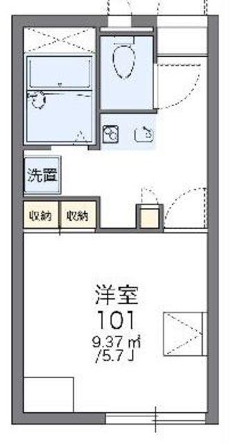 レオパレスあかね(1K/2階)の間取り写真