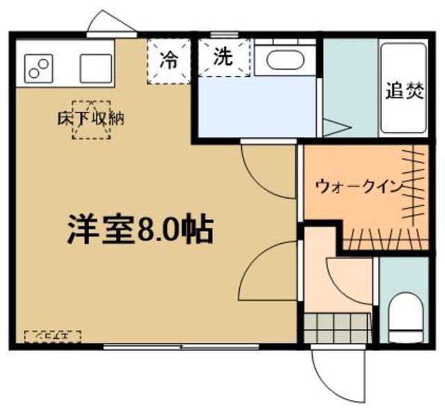 ヴィラ ピオニー(ワンルーム/1階)の間取り写真