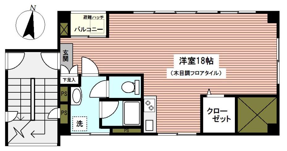 C&K戸部本町ビル(ワンルーム/3階)の間取り写真