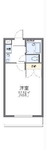 レオパレスラーク(1K/1階)の間取り写真