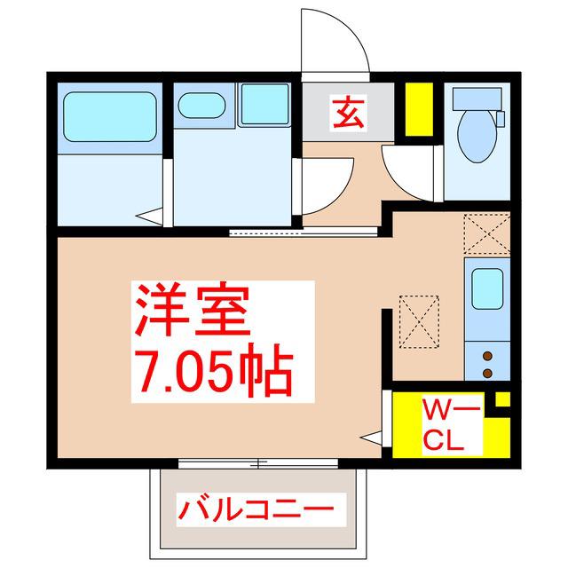 PUKETTI(ワンルーム/4階)の間取り写真