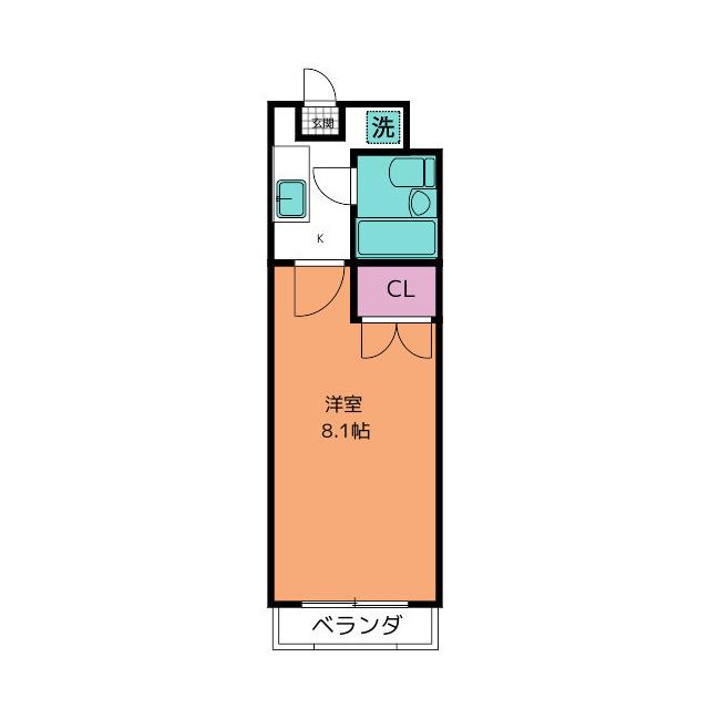 サンライトイン高岡2(1K/3階)の間取り写真