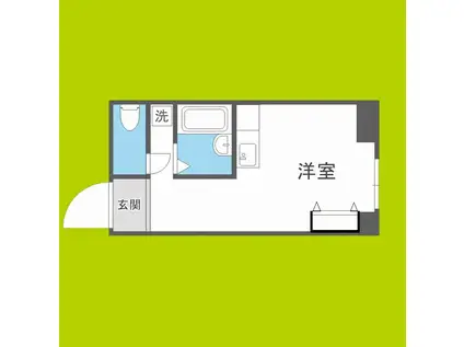 アリタマンション京橋(ワンルーム/2階)の間取り写真