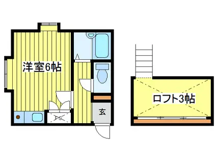 ヒューマンハーバー札幌(ワンルーム/3階)の間取り写真