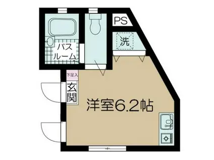 フェリーチェ荻窪II(ワンルーム/1階)の間取り写真