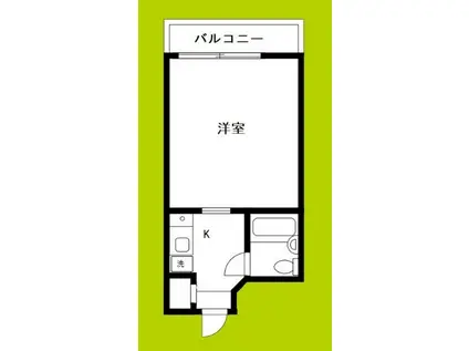 ロイヤルプラザ福島(ワンルーム/6階)の間取り写真