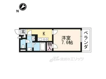 レオネクストミューズ(1K/3階)の間取り写真