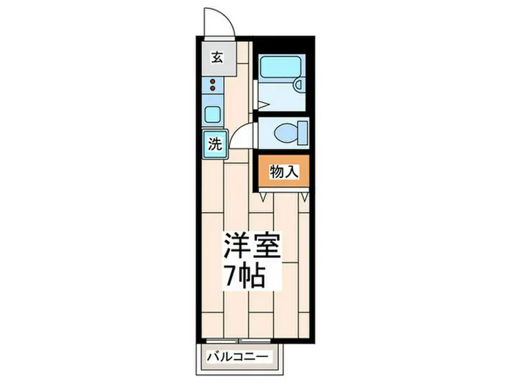 メゾンドルミエールB 2階階 間取り