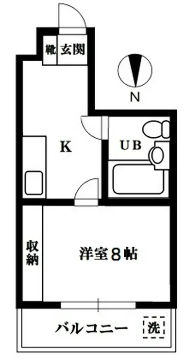 ベルメゾンヤスダ 2階階 間取り
