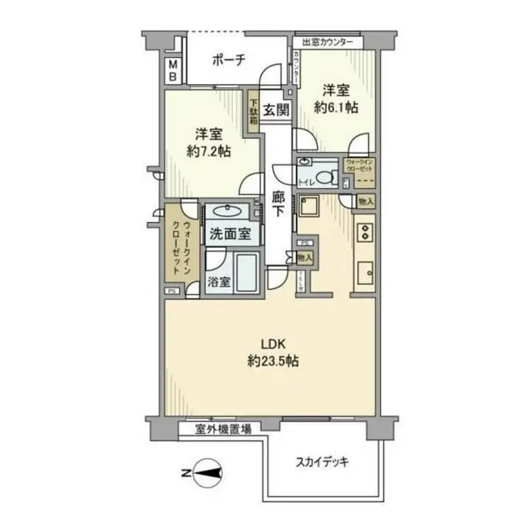 アデニウム武蔵小山 3階階 間取り