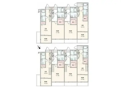 アザーレ・ディオン六会日大前(1LDK/3階)の間取り写真