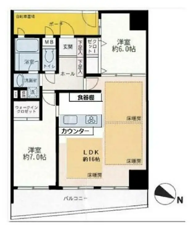 ロワール横濱レムナンツ 7階階 間取り