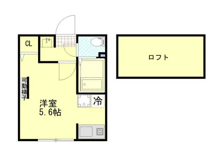 カーサ・サリタ(ワンルーム/1階)の間取り写真