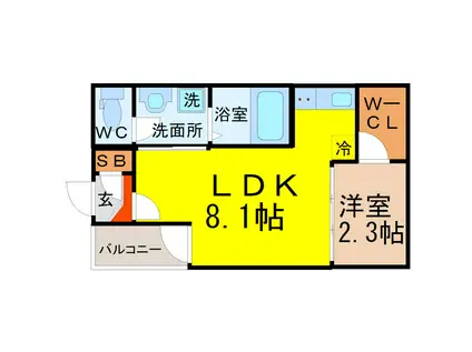 ハーモニーテラス野田II(1LDK/3階)の間取り写真